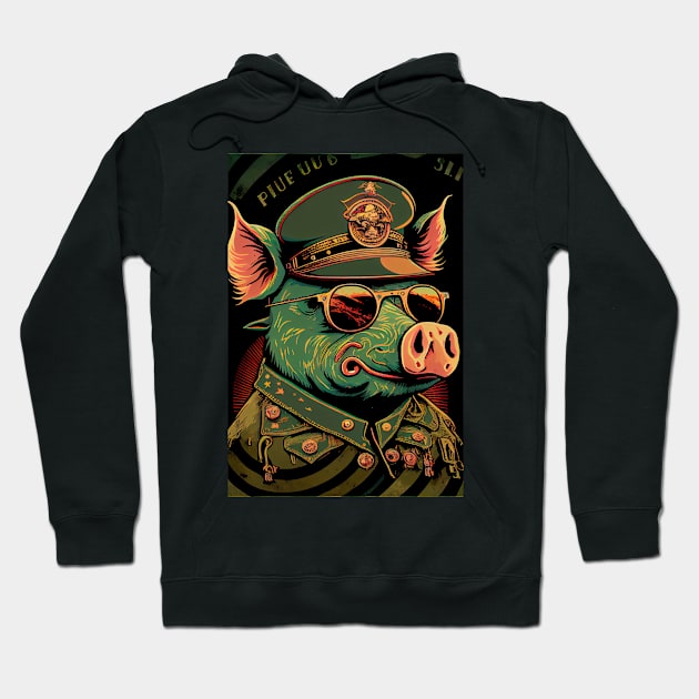 Pig General Hoodie by dholzric